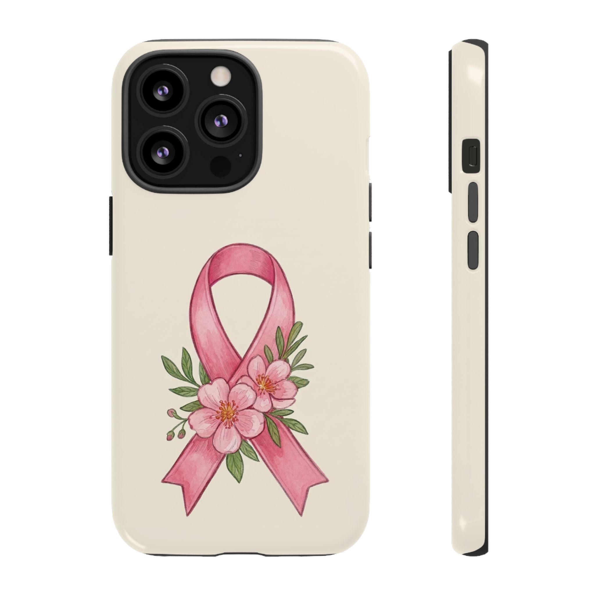 Floral Breast Cancer Awareness Case