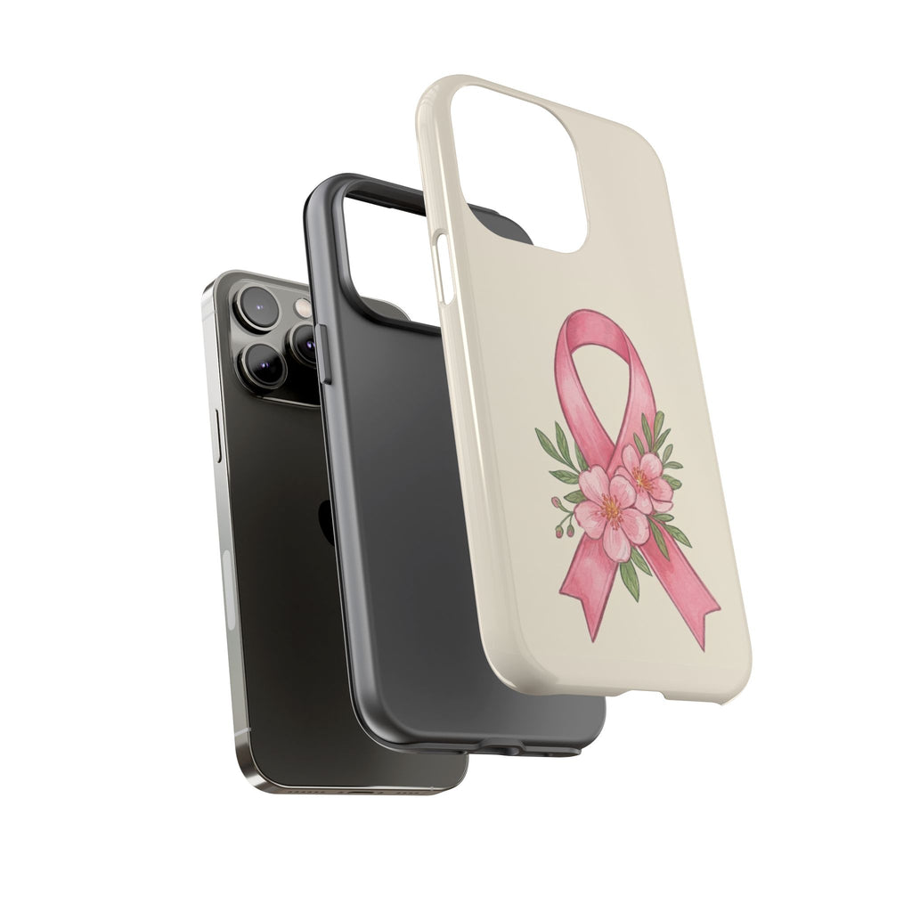 Floral Breast Cancer Awareness Case
