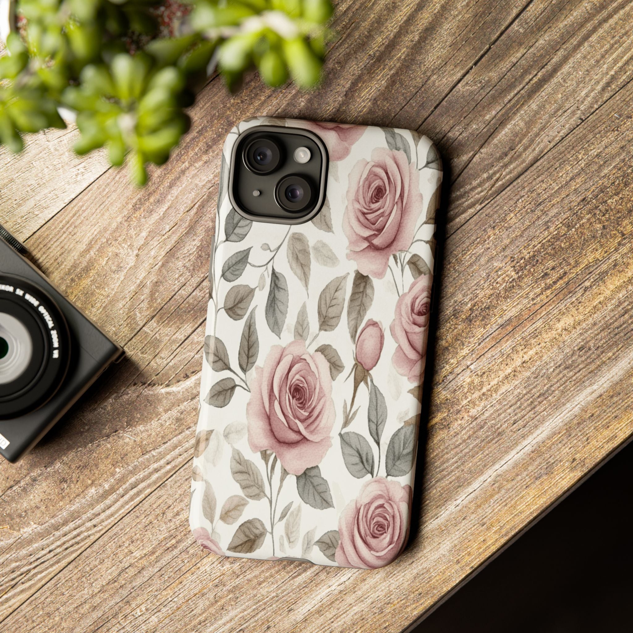 Elegant Watercolor Rose Case