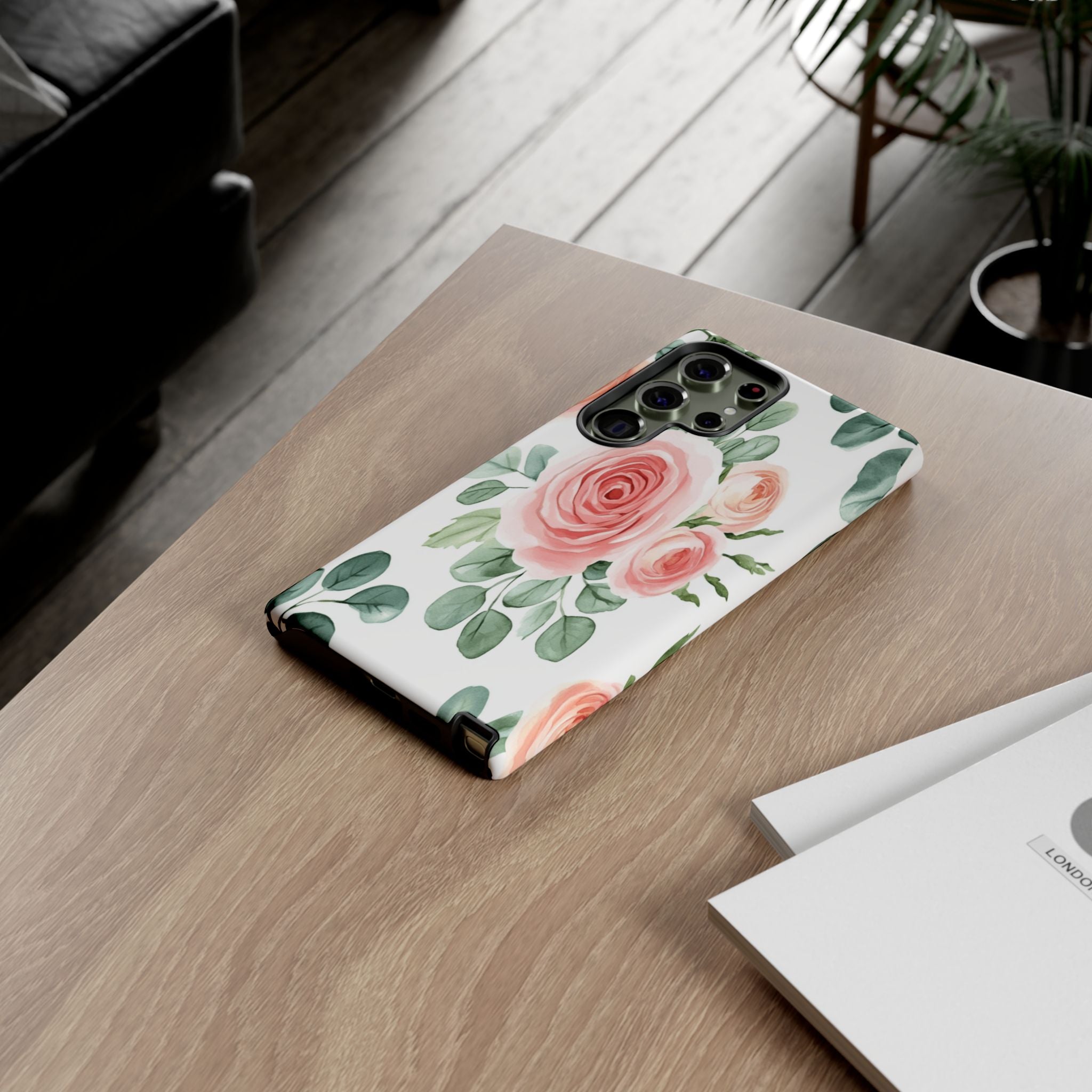 Delicate Watercolor Rose Case