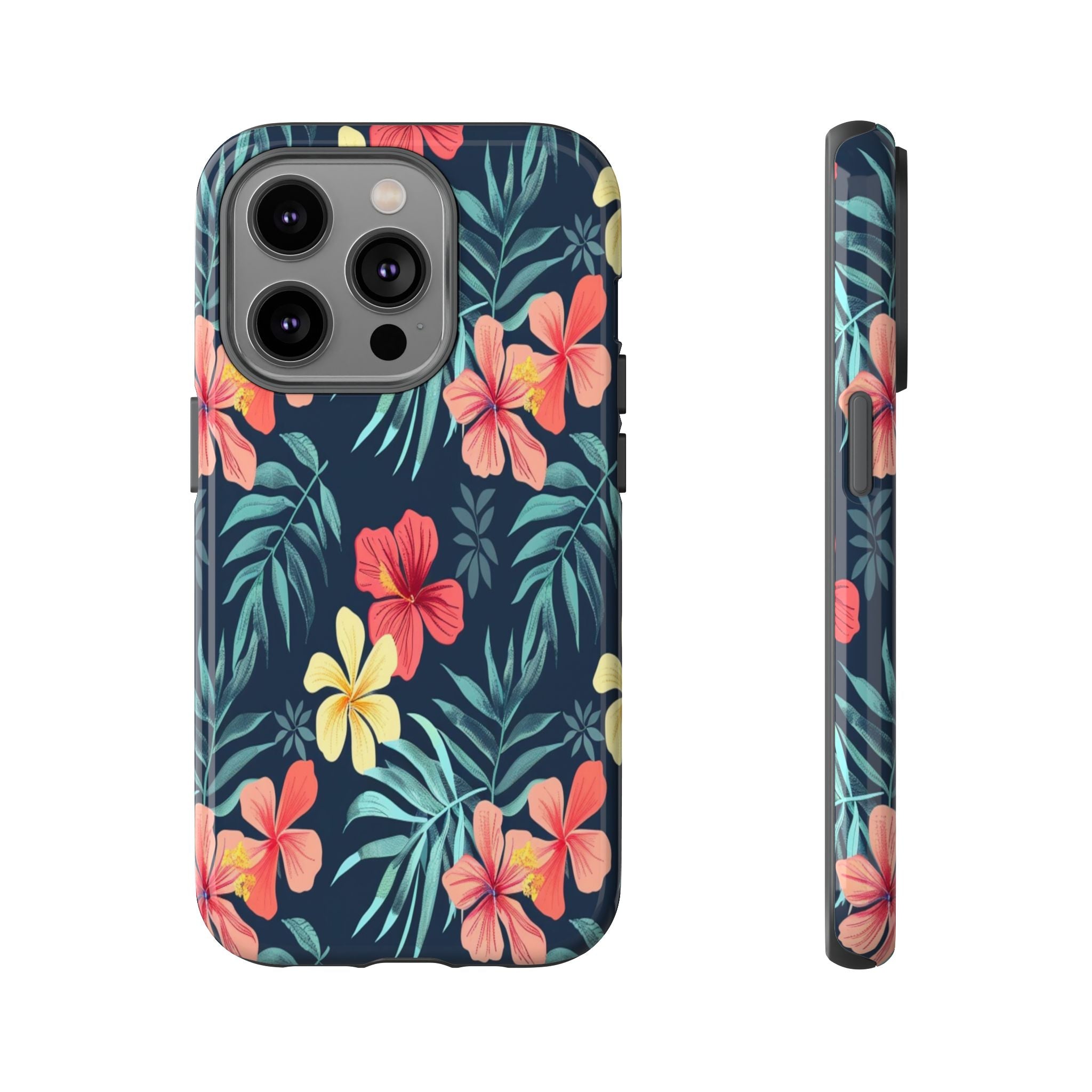 Tropical Hibiscus Navy