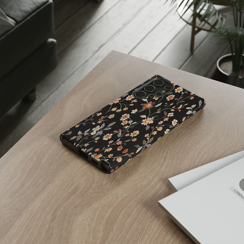 Floral Field on Black Case