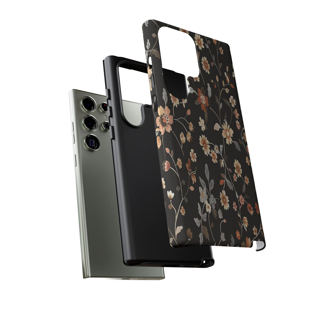 Floral Field on Black Case