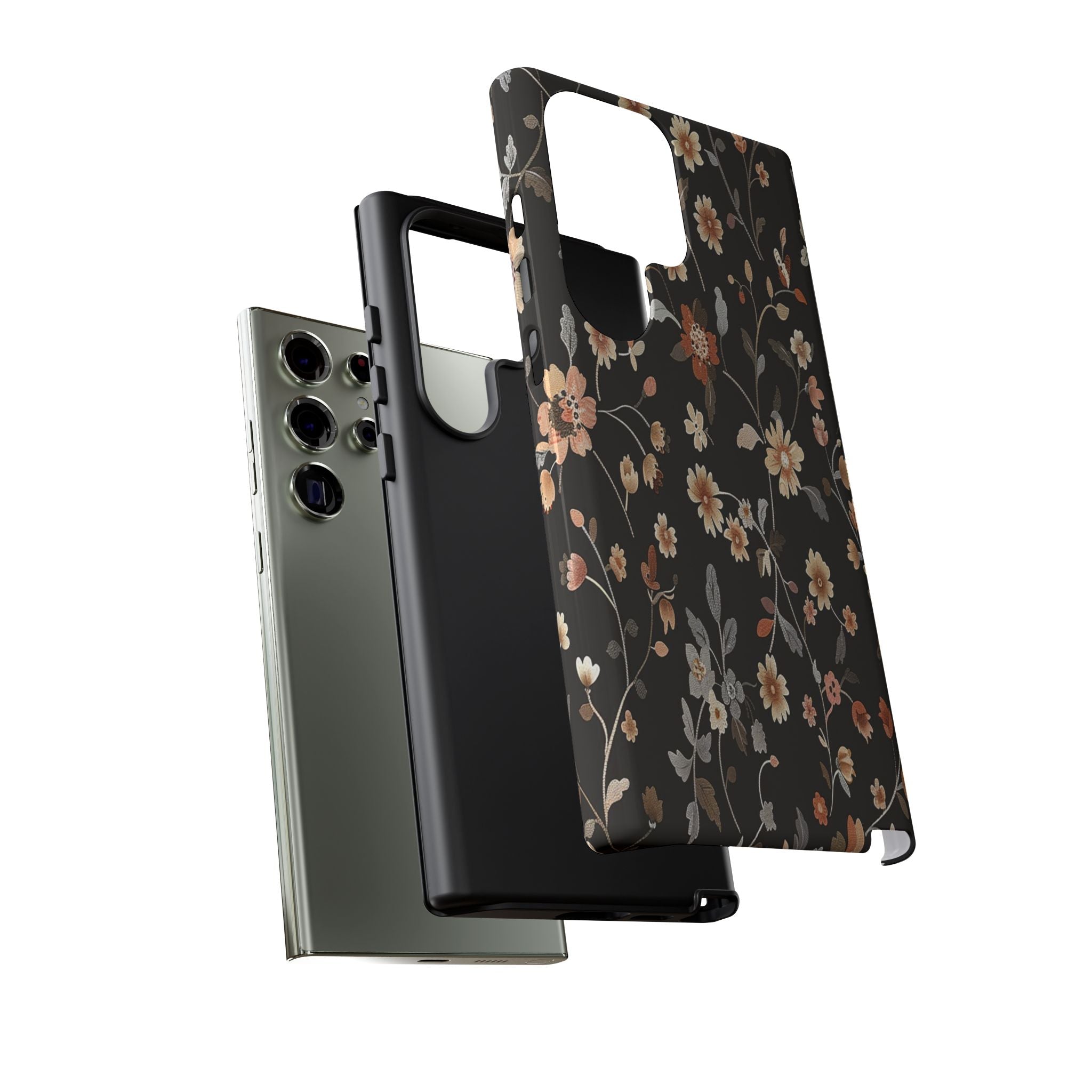 Floral Field on Black Case