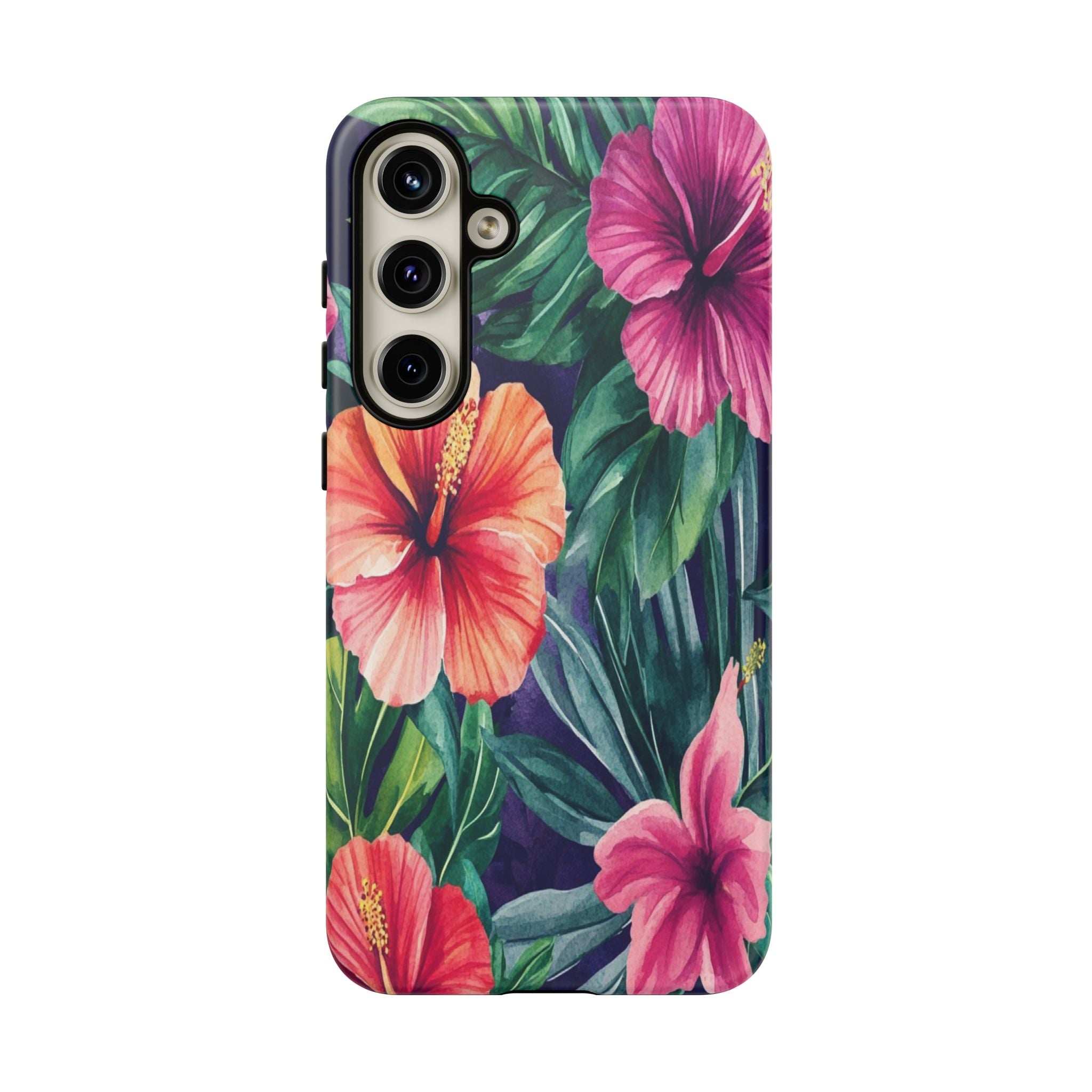 Navy Floral Watercolor