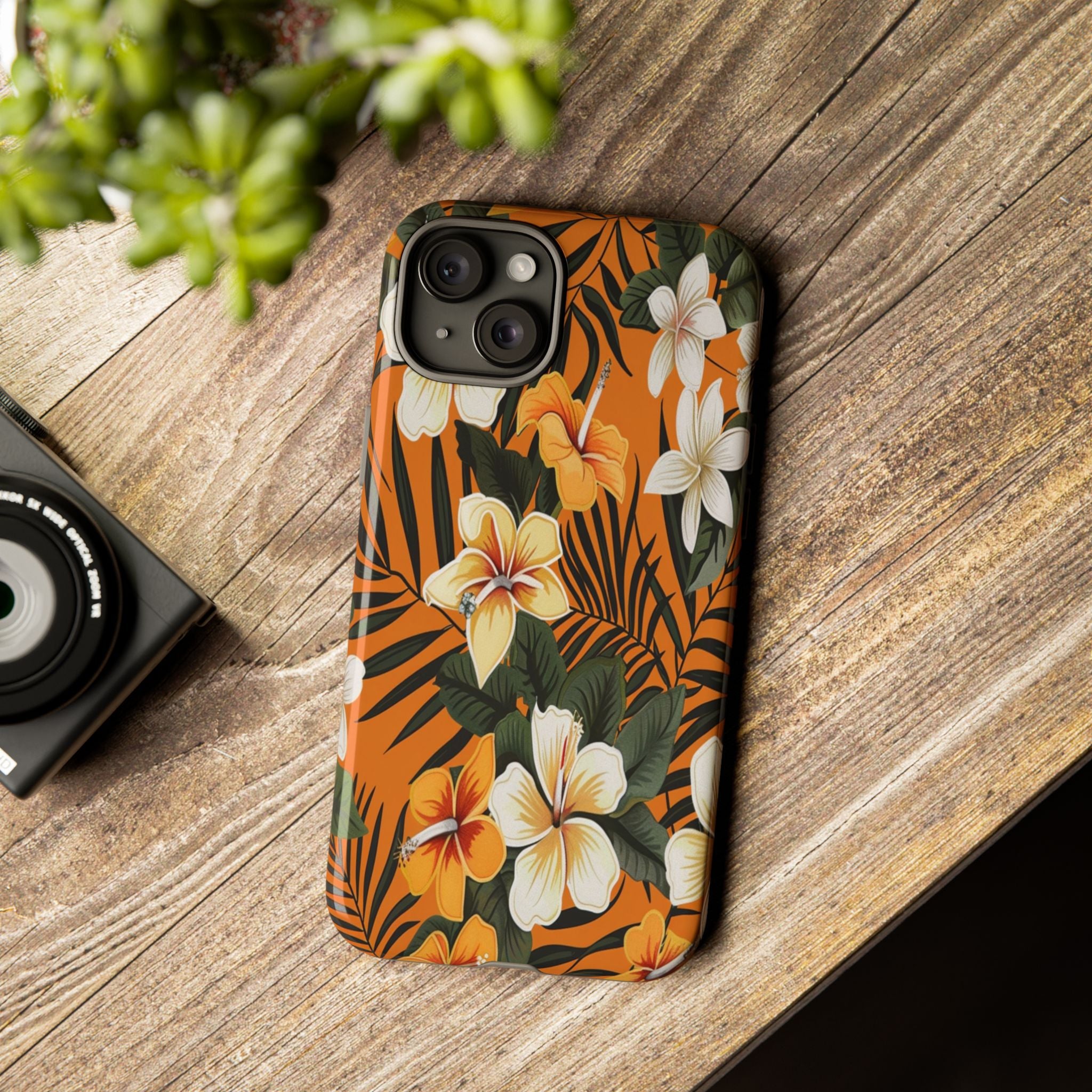 Vibrant Orange Tropical Case