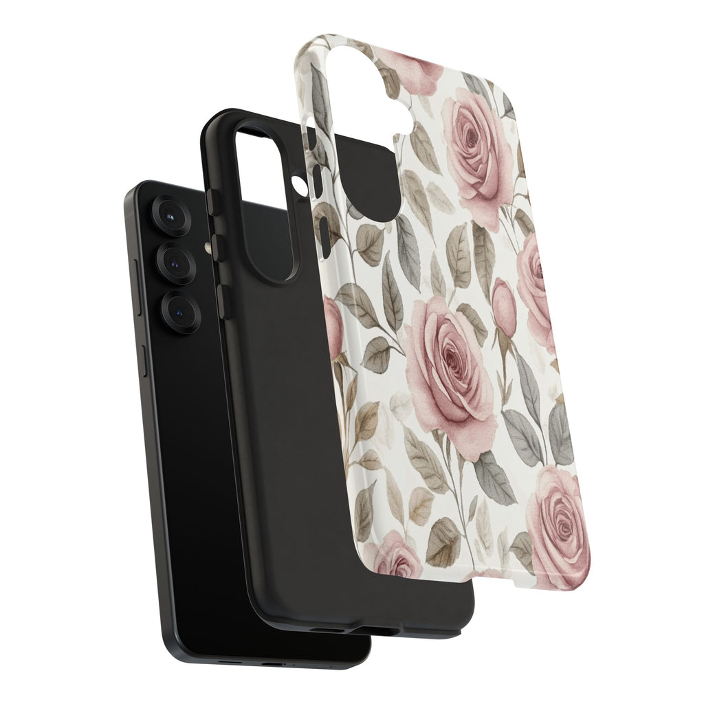 Elegant Watercolor Rose Case