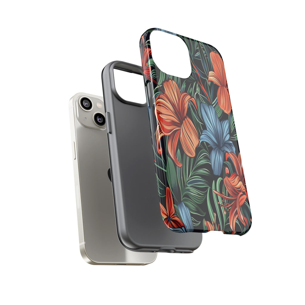 Tropical Red and Blue Case
