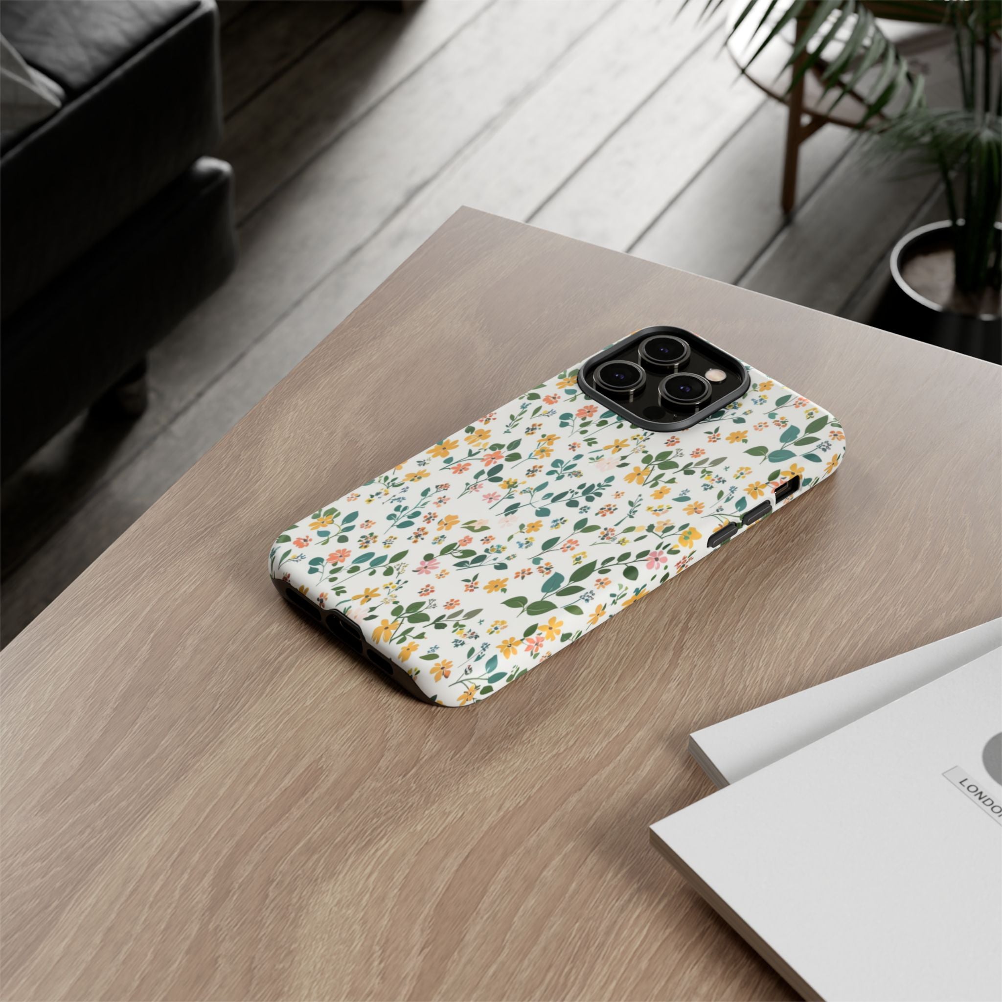 Pastel Leaves and Flowers Case