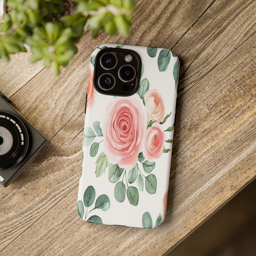 Delicate Watercolor Rose Case