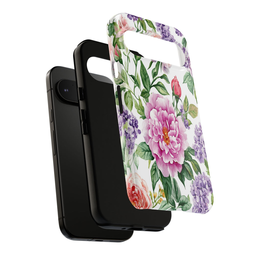 Watercolor Peonies and Lilacs Case