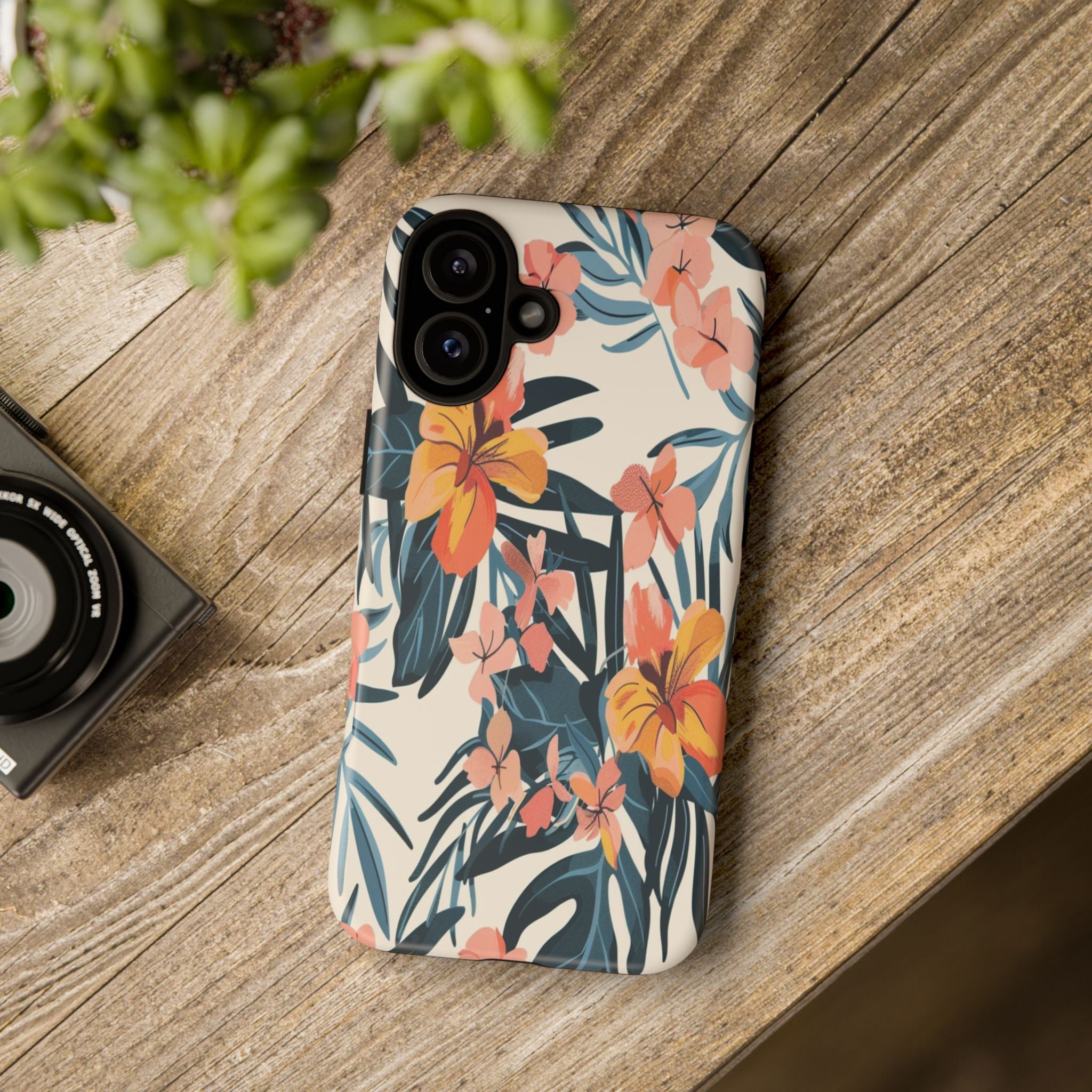 Tropical White and Blue Case