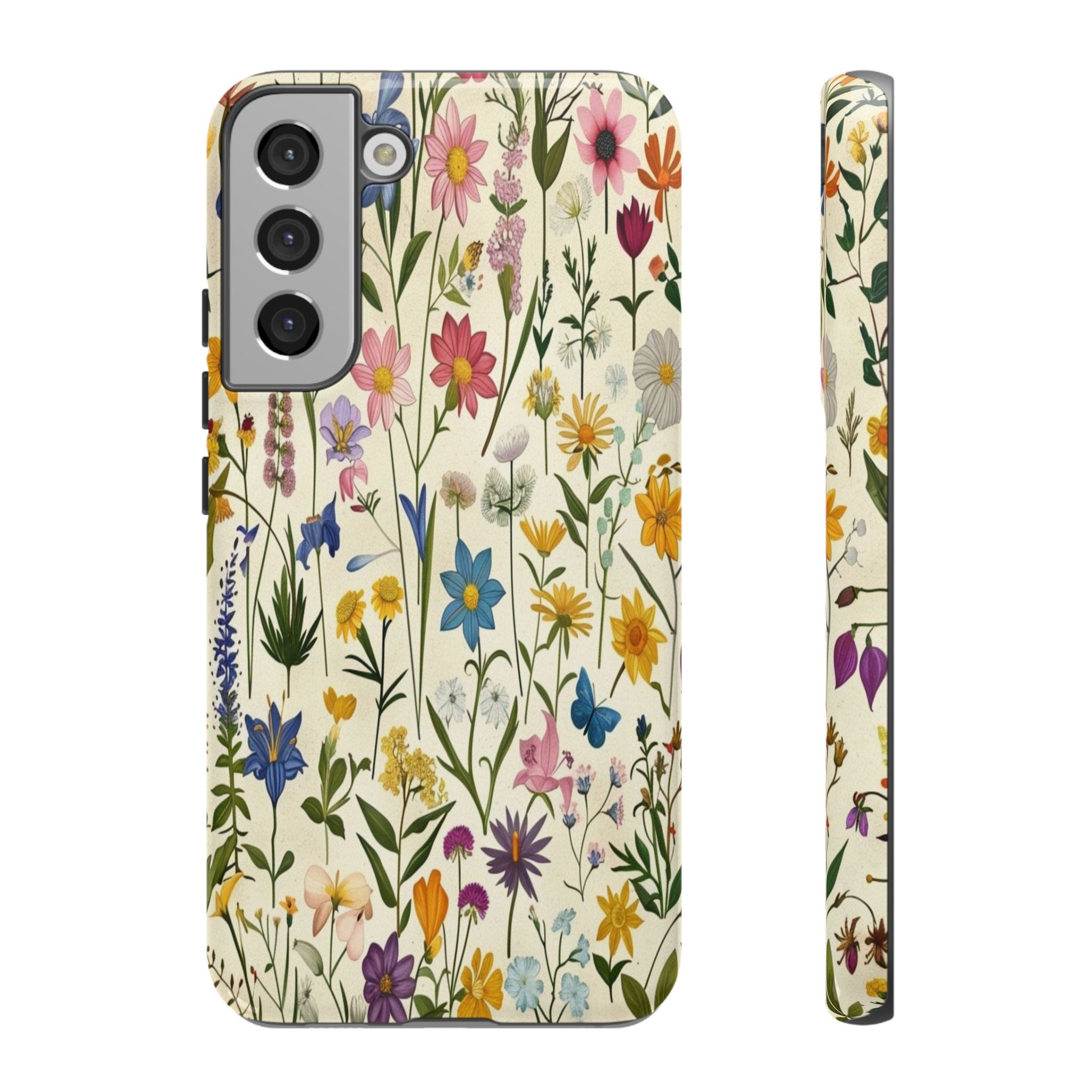 Vibrant Botanical Wildflower Pattern
