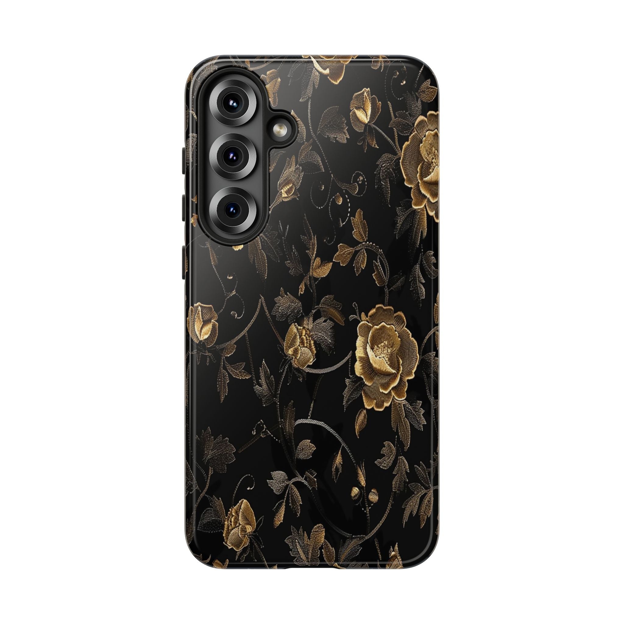 Golden Roses on Black