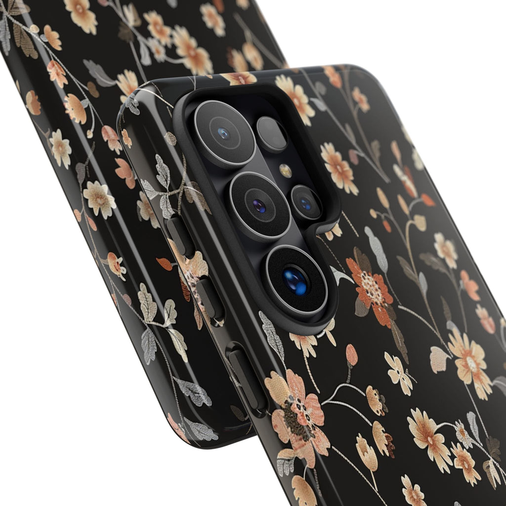 Floral Field on Black Case