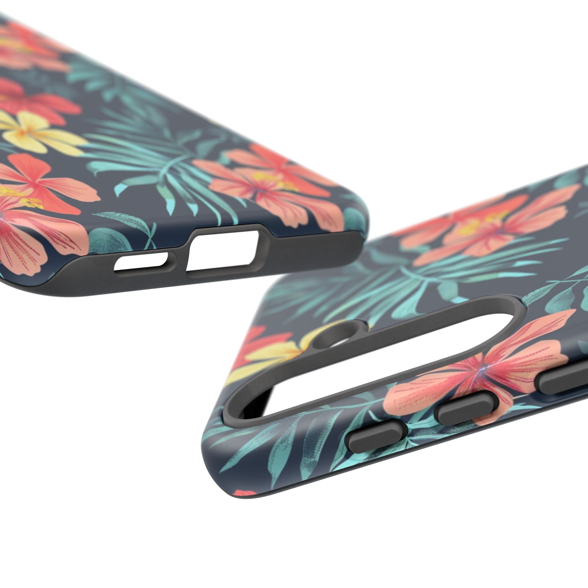 Tropical Hibiscus Navy Case