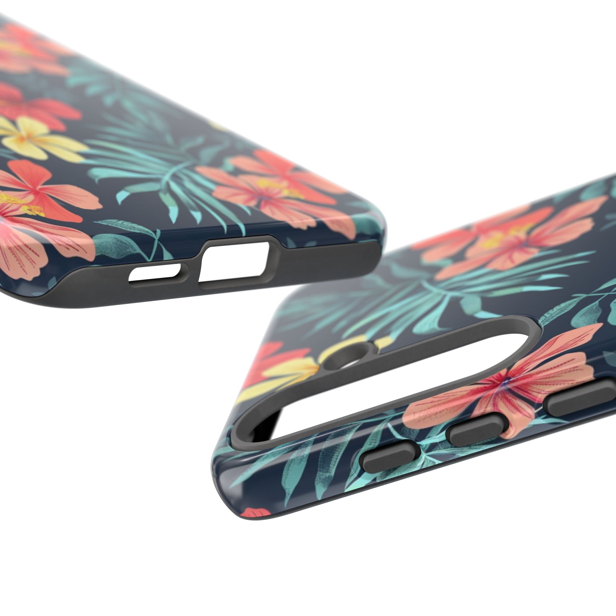 Tropical Hibiscus Navy Case