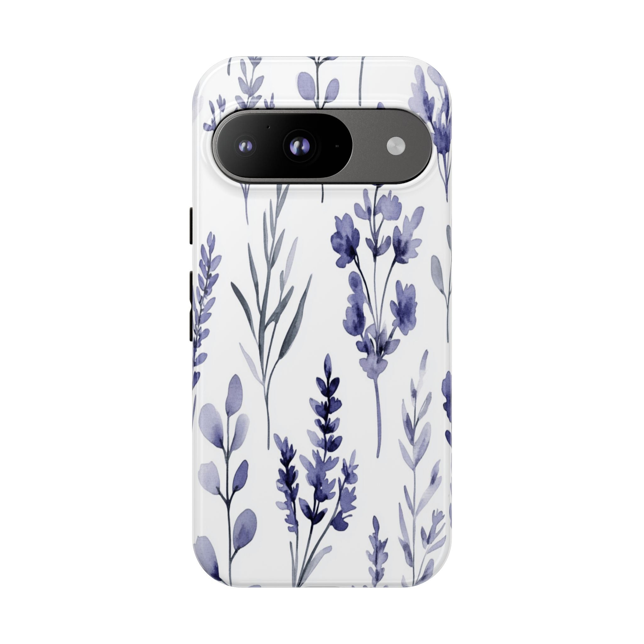 Delicate Purple Botanical Watercolor Floral Pattern