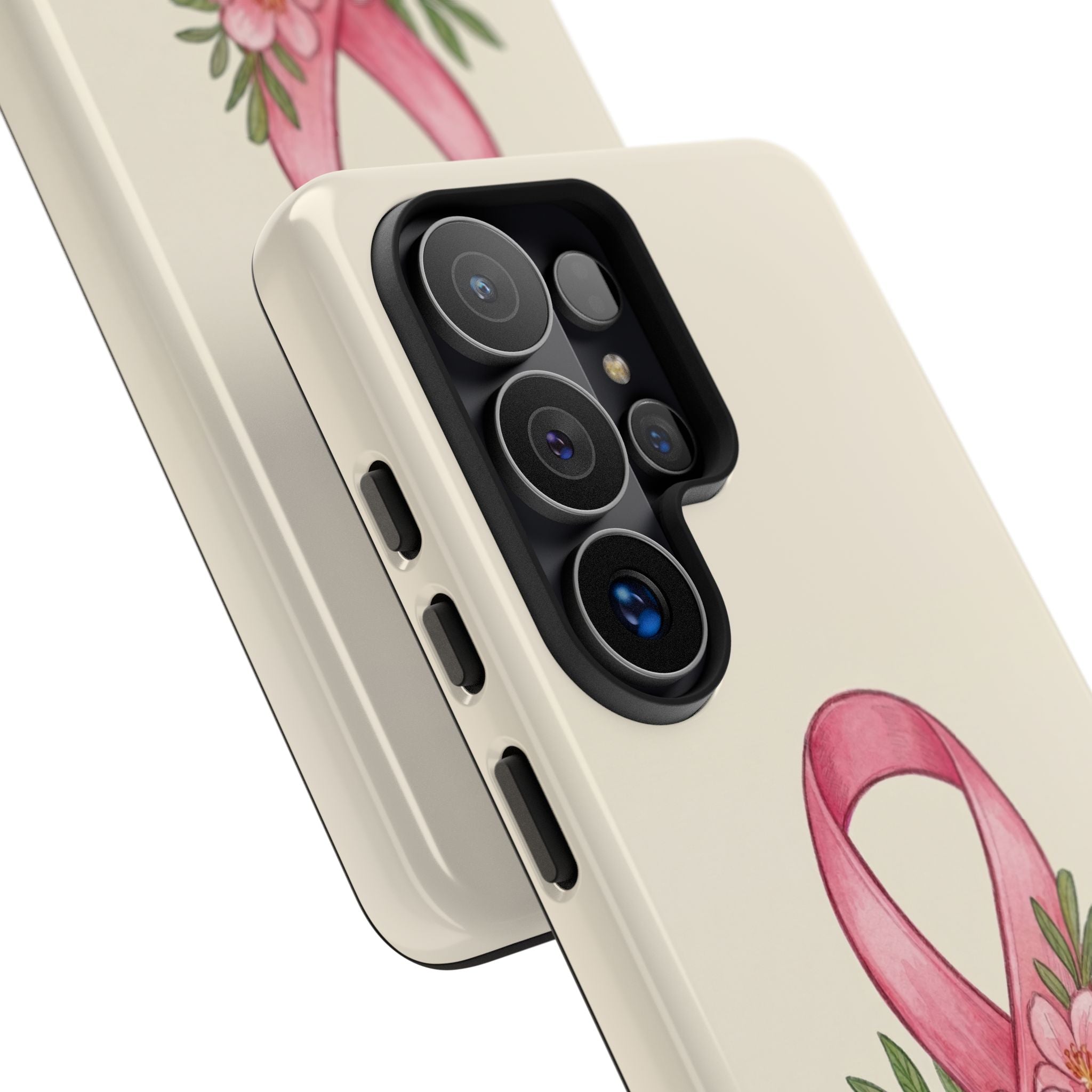 Floral Breast Cancer Awareness Case
