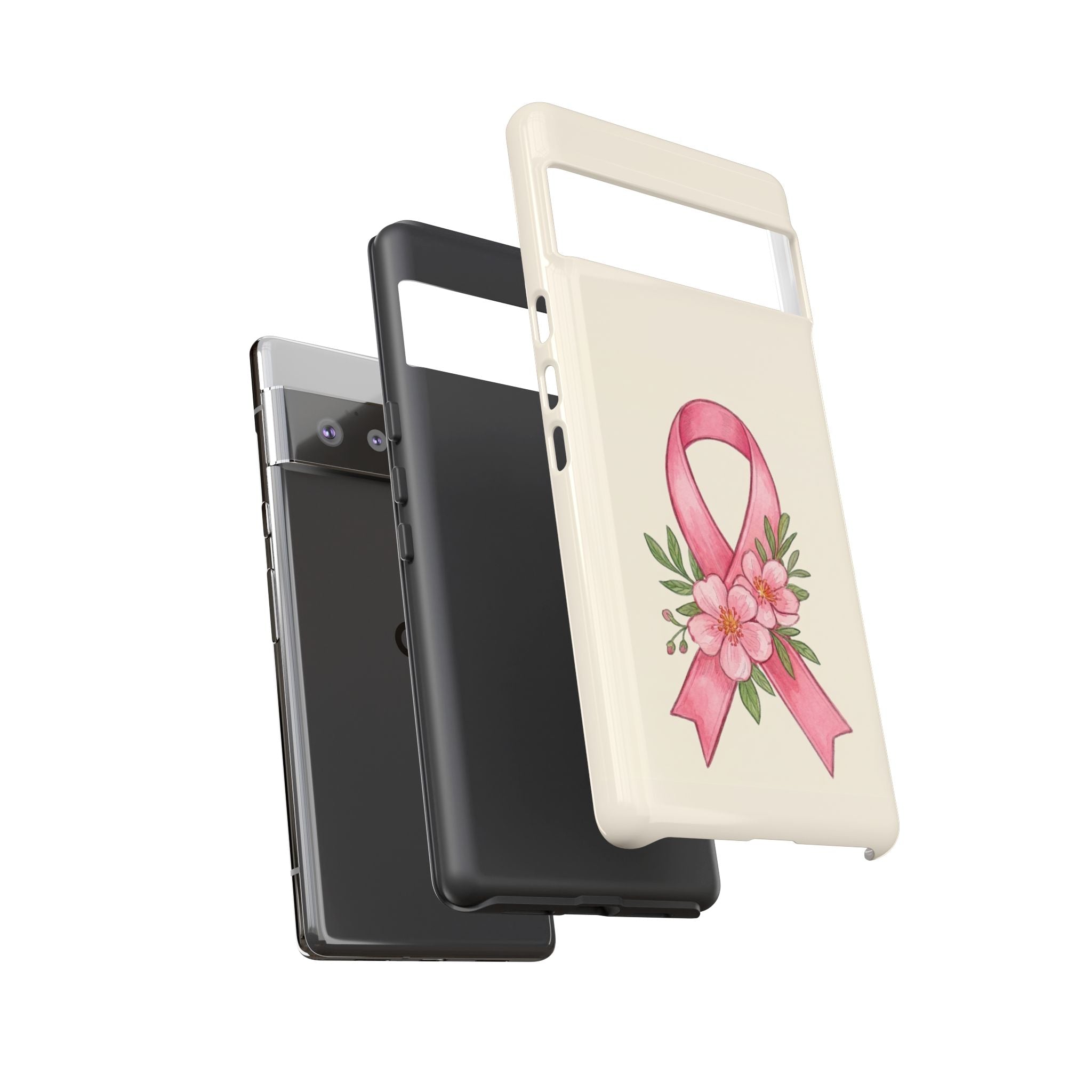 Floral Breast Cancer Awareness Case