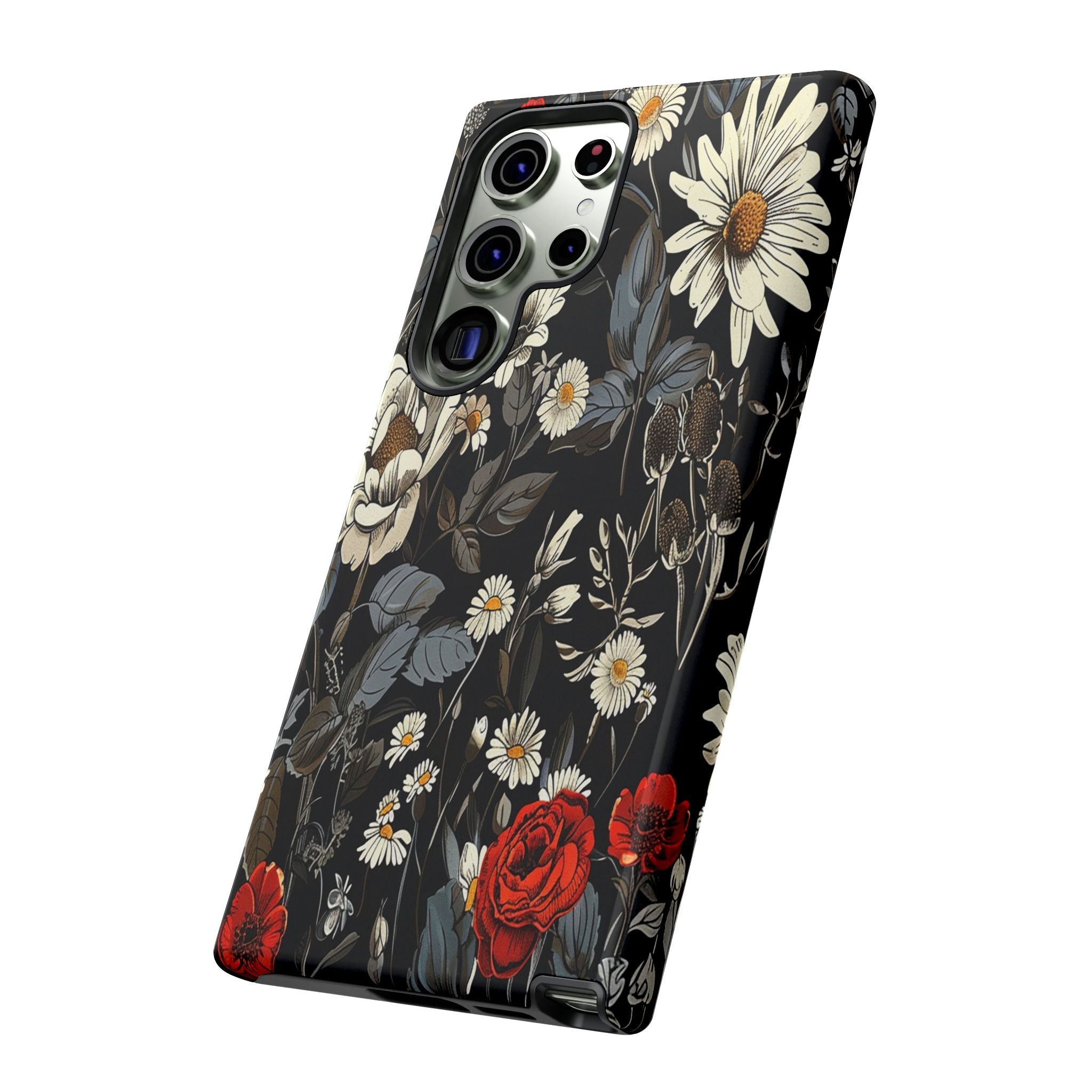 Dark Rose and Daisy Case