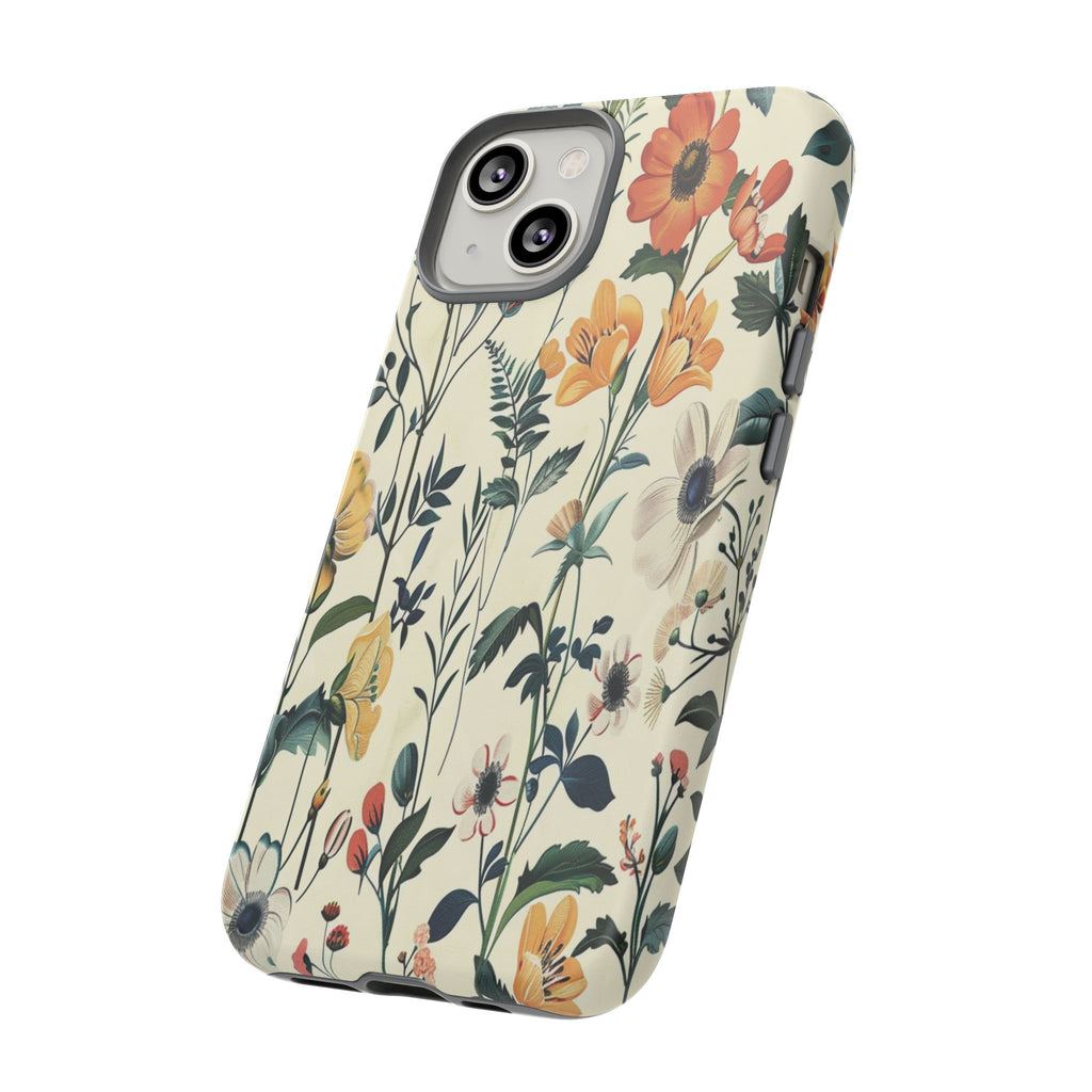 Vintage Botanical Wildflower Seamless Pattern