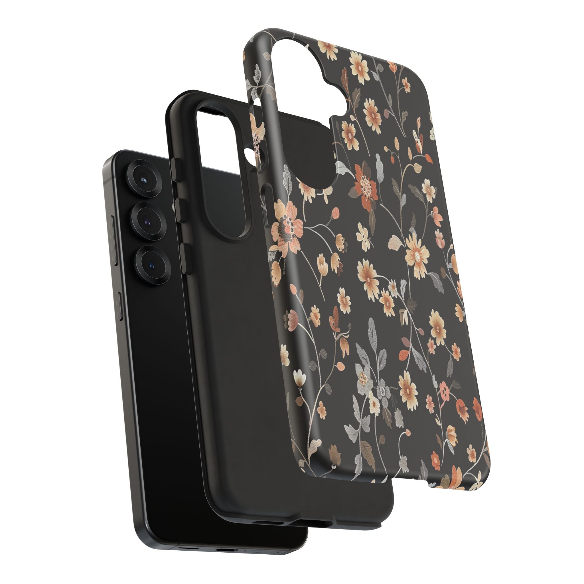 Floral Field on Black Case