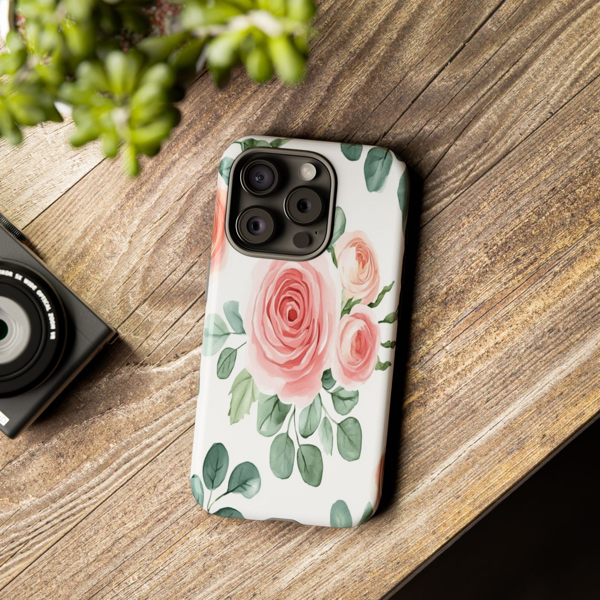 Delicate Watercolor Rose Case