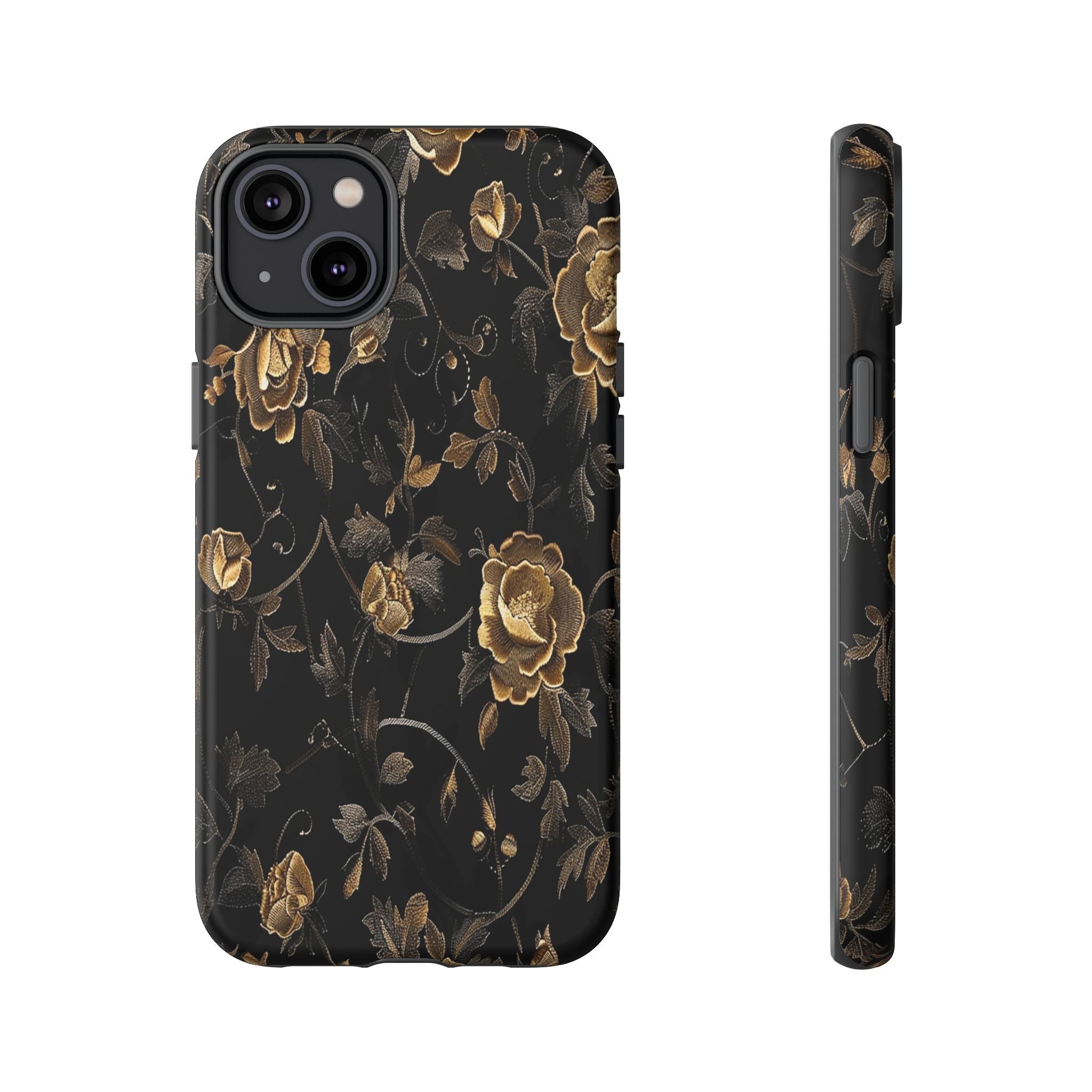 Golden Roses on Black