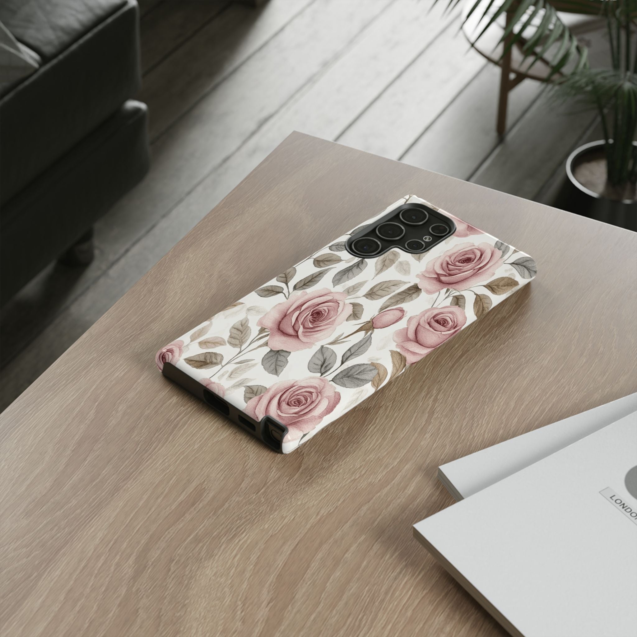 Elegant Watercolor Rose Case