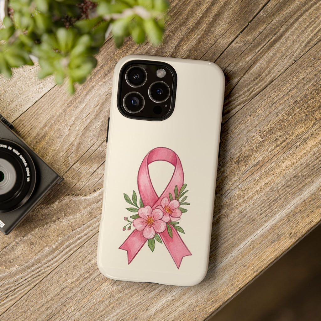 Floral Breast Cancer Awareness Case