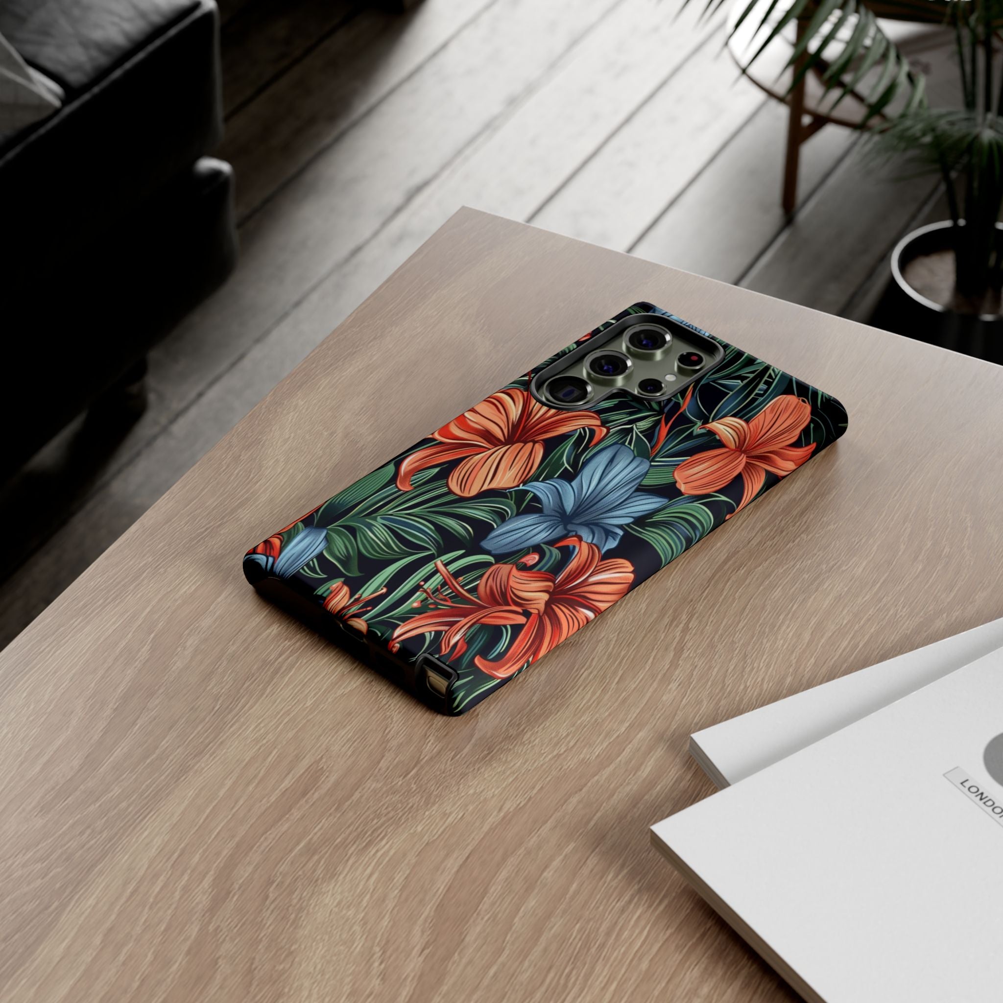 Tropical Red and Blue Case
