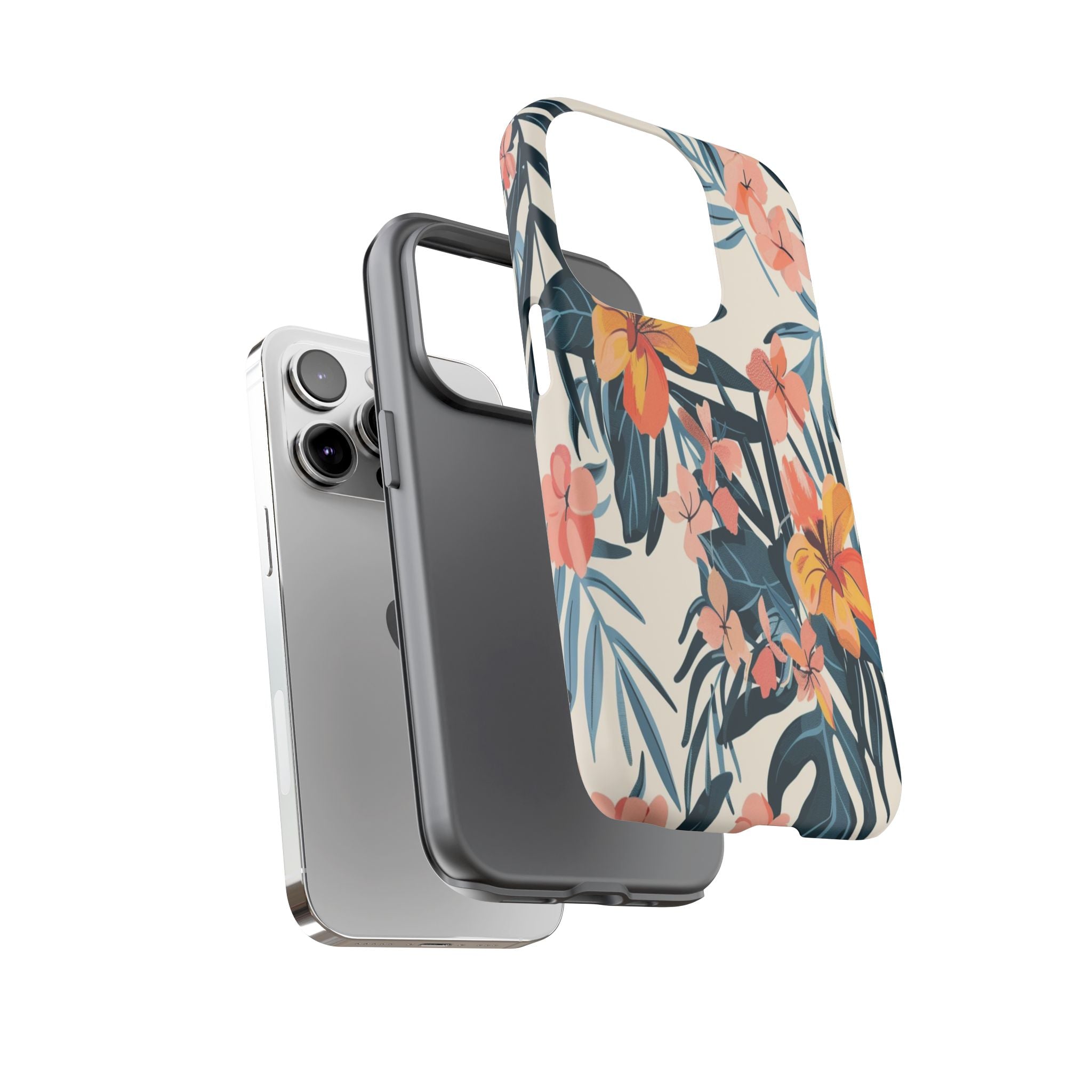 Tropical White and Blue Case