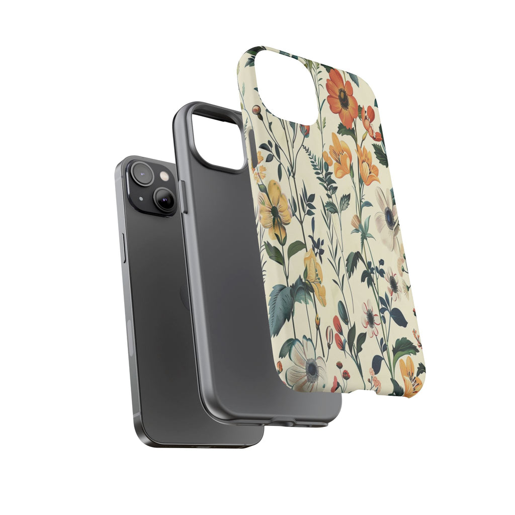 Vintage Botanical Wildflower Seamless Pattern