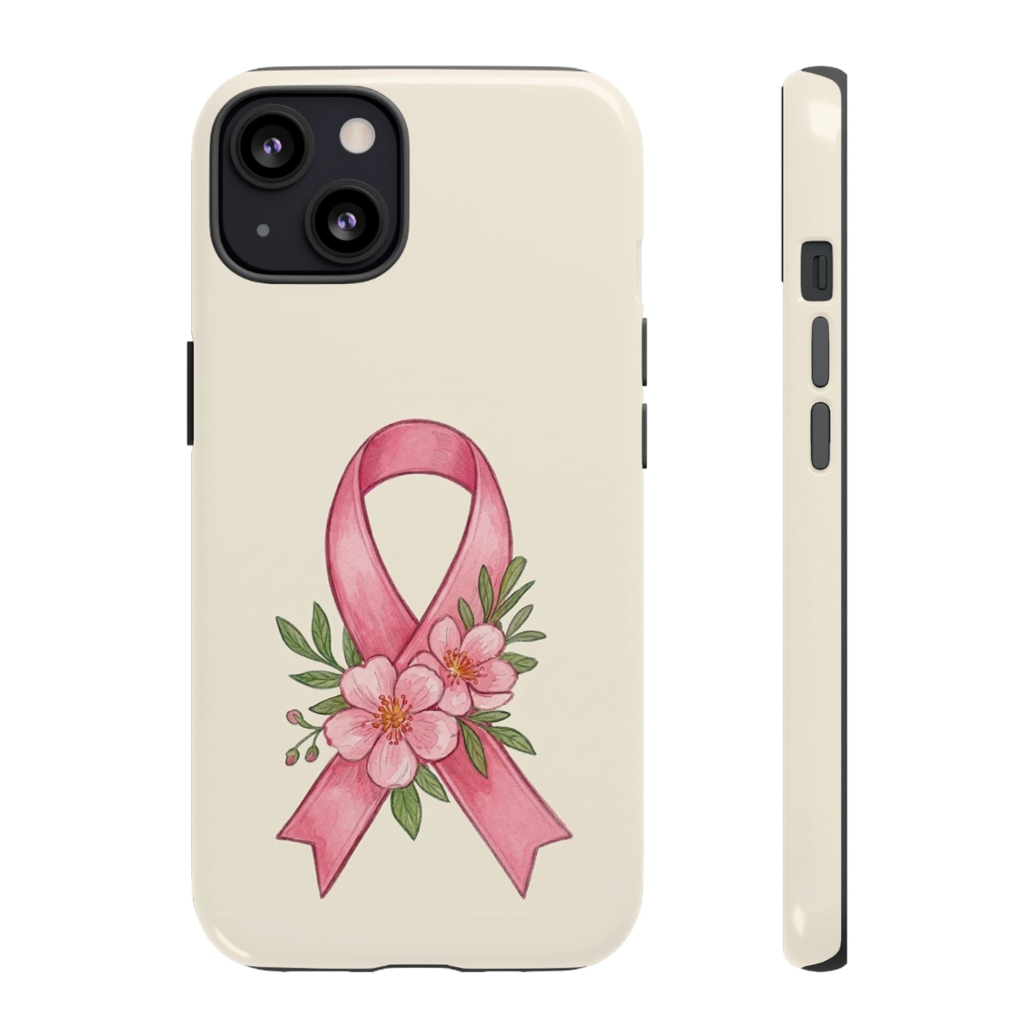 Floral Breast Cancer Awareness Case