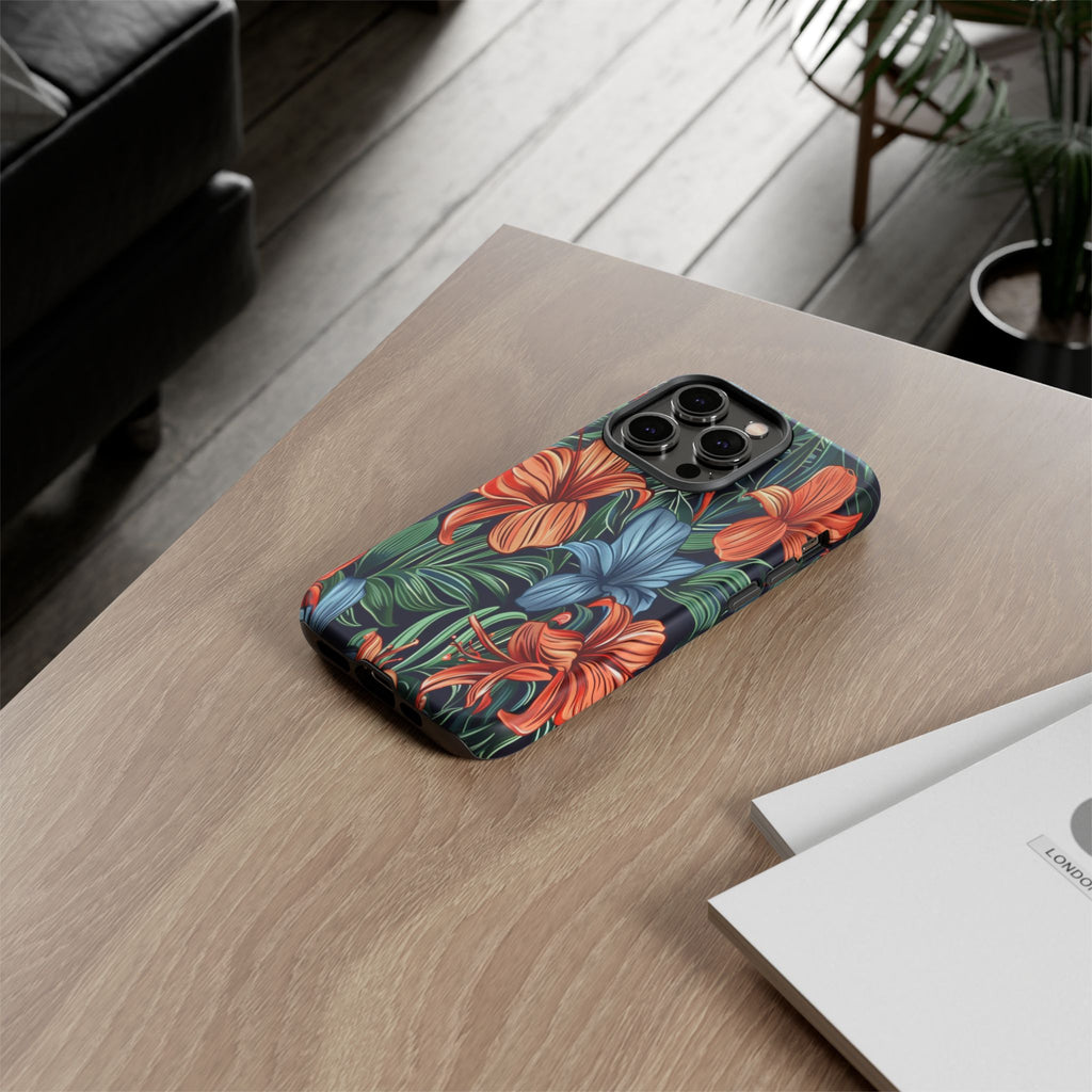 Tropical Red and Blue Case