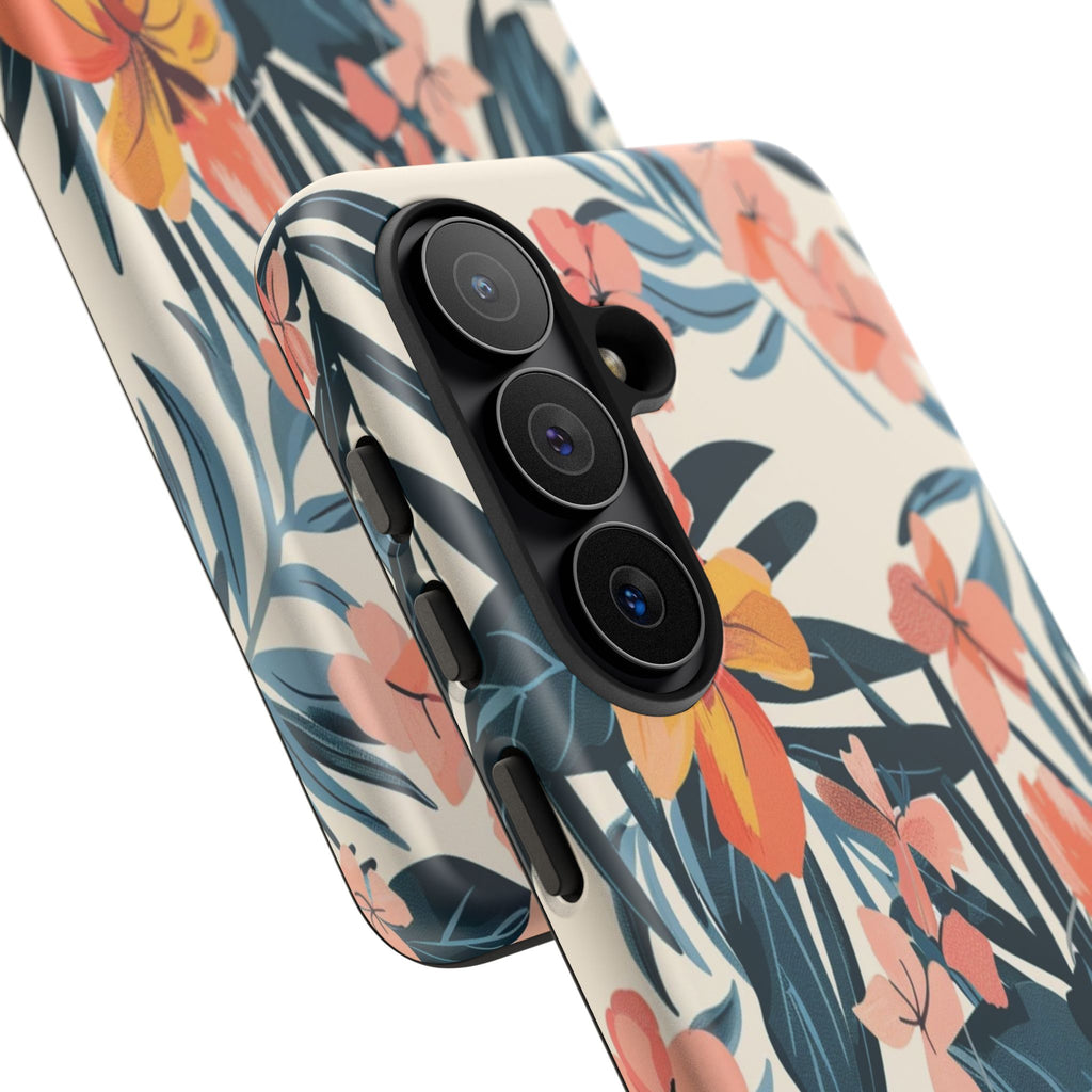 Tropical White and Blue Case