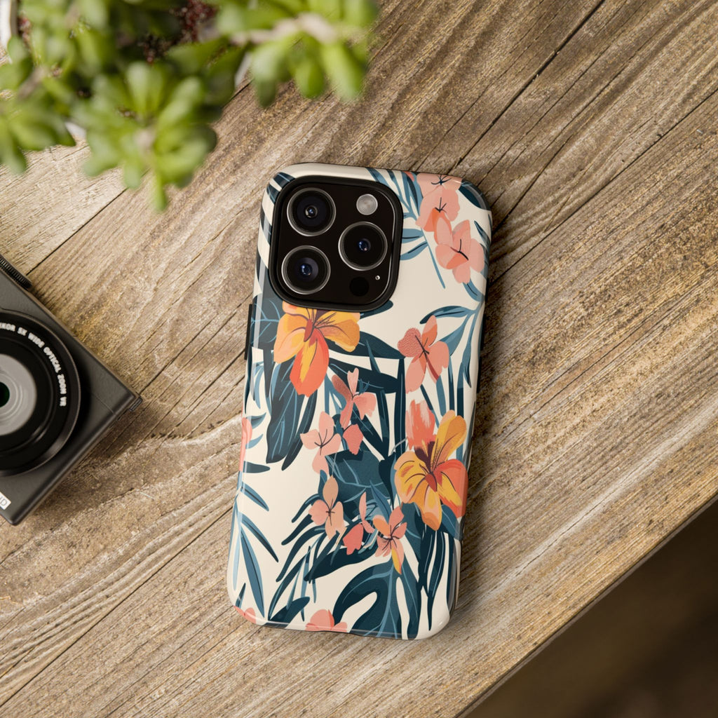 Tropical White and Blue Case