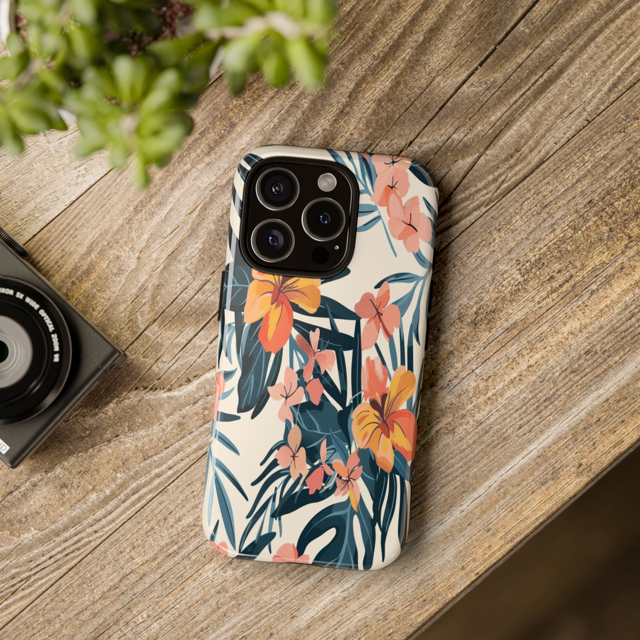 Tropical White and Blue Case