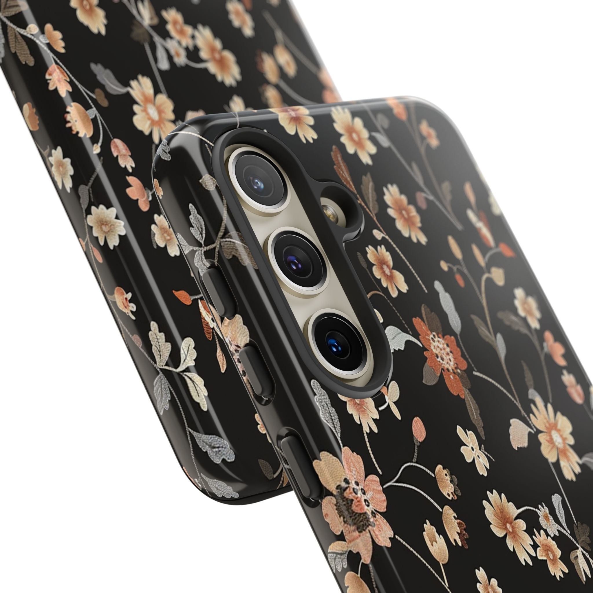 Floral Field on Black Case