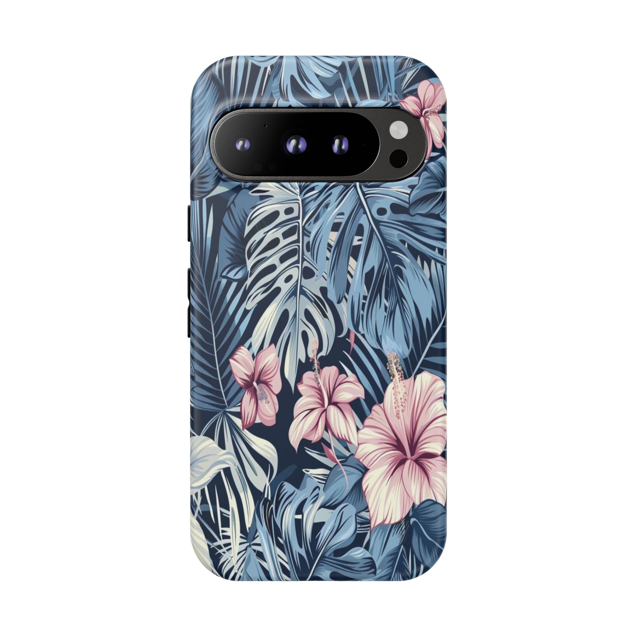 Tropical Hibiscus and Monstera Pattern