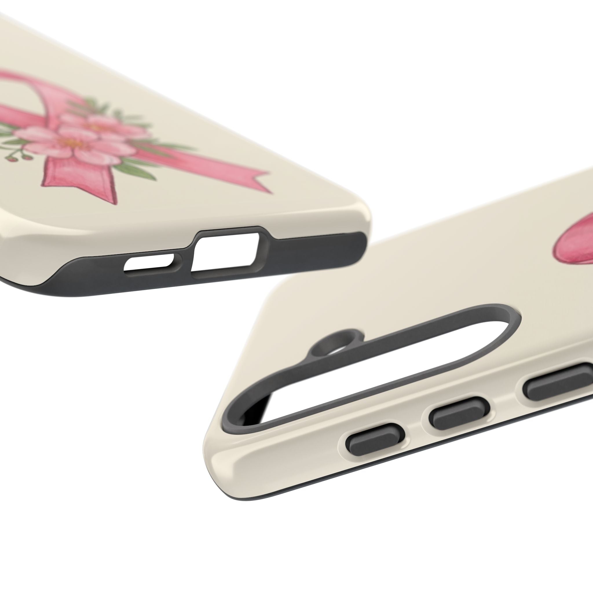 Floral Breast Cancer Awareness Case
