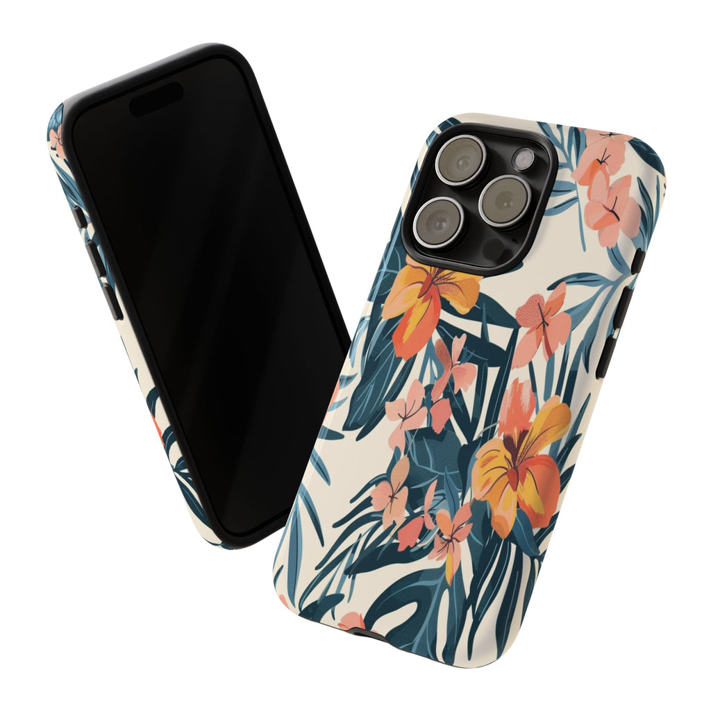 Tropical White and Blue Case