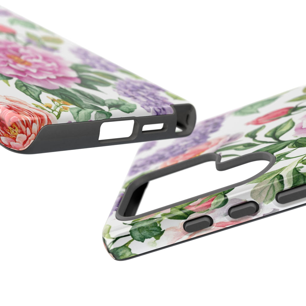 Watercolor Peonies and Lilacs Case