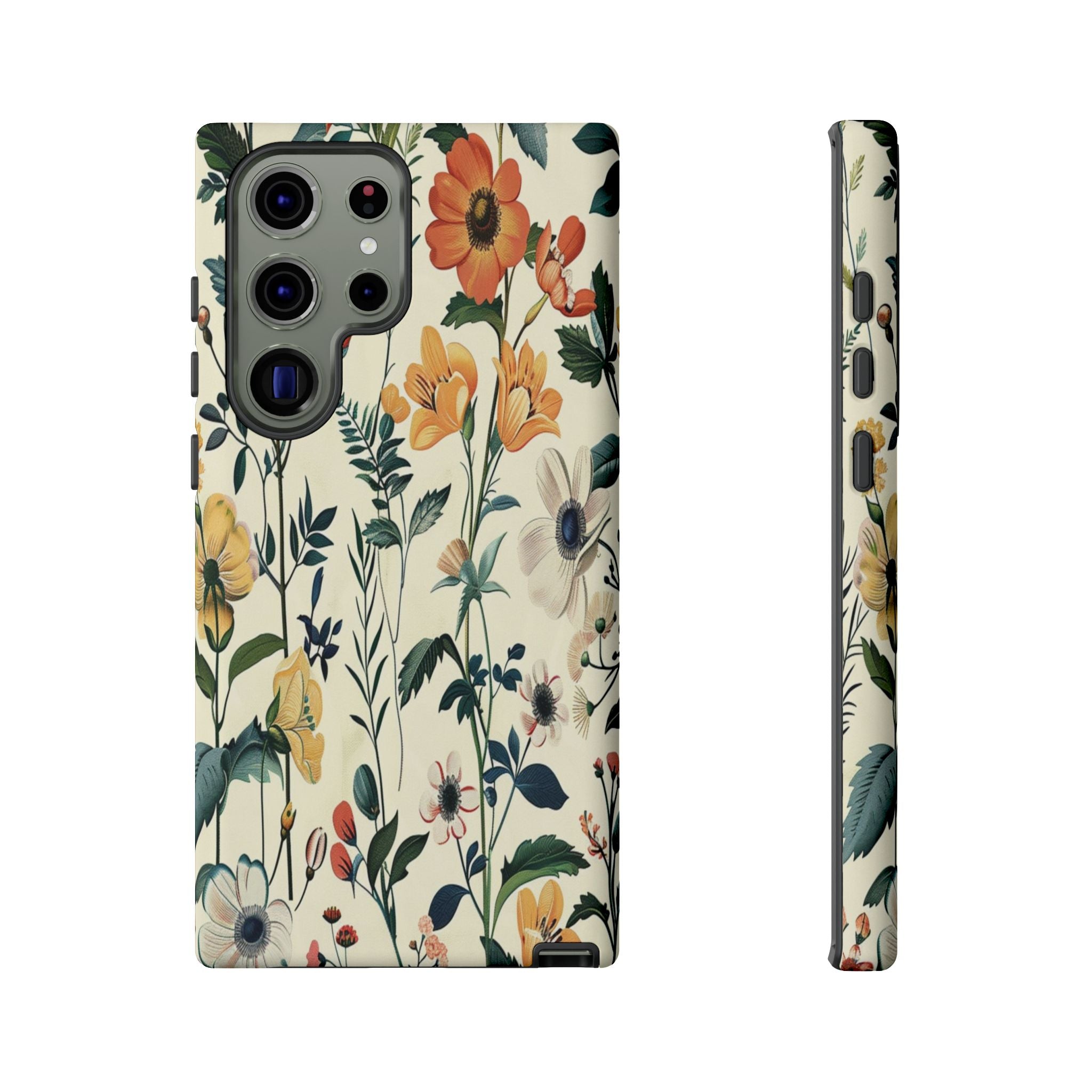 Vintage Botanical Wildflower Seamless Pattern