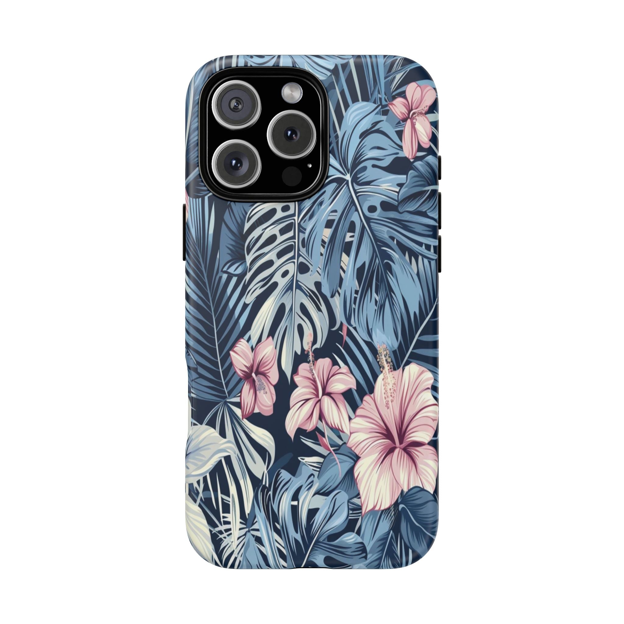 Tropical Hibiscus and Monstera Pattern