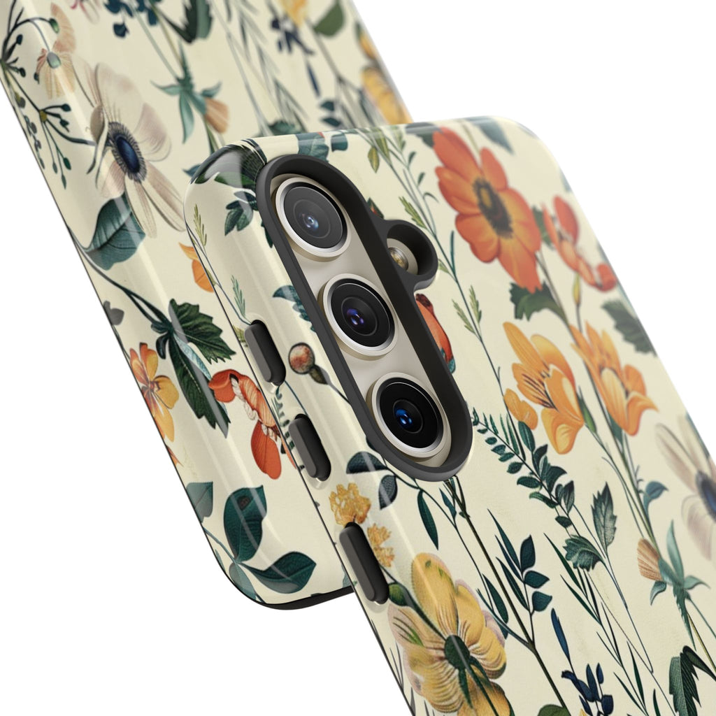 Vintage Botanical Wildflower Seamless Pattern