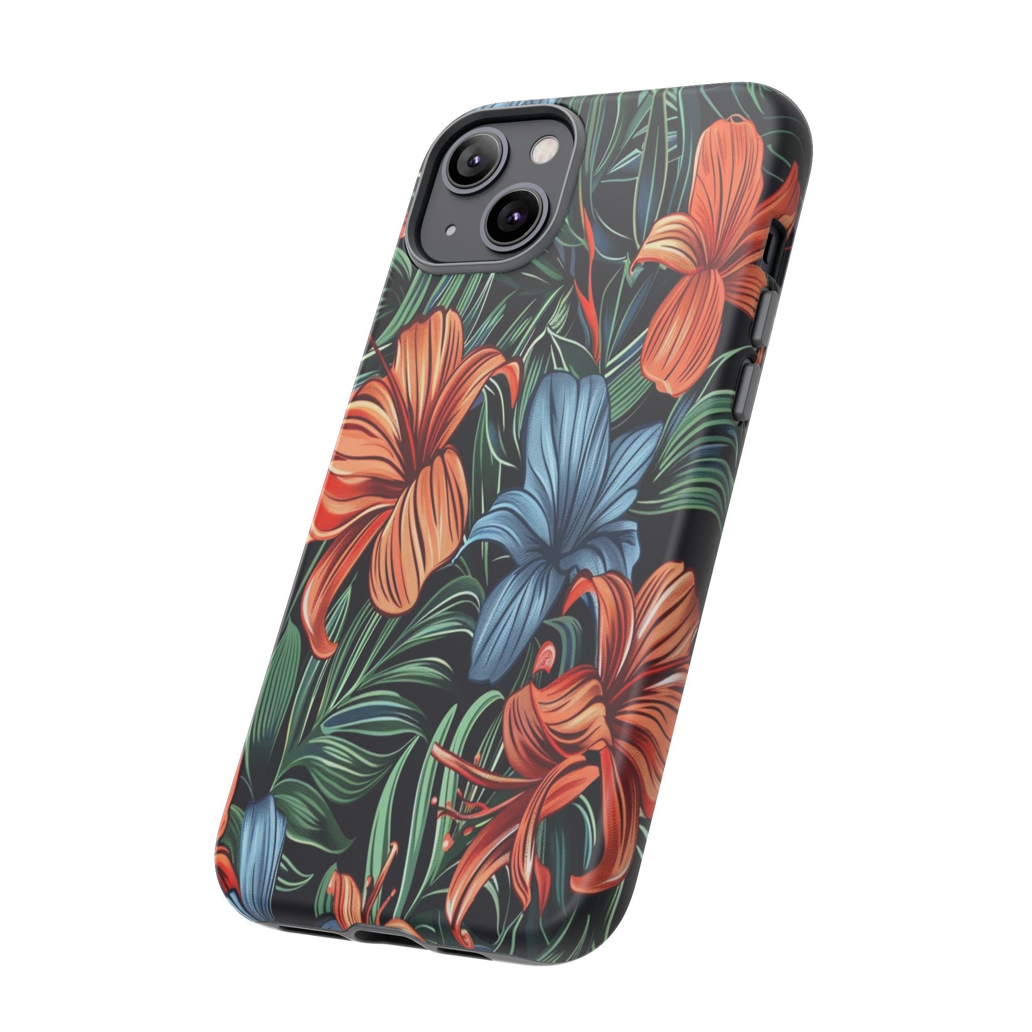 Tropical Red and Blue Case