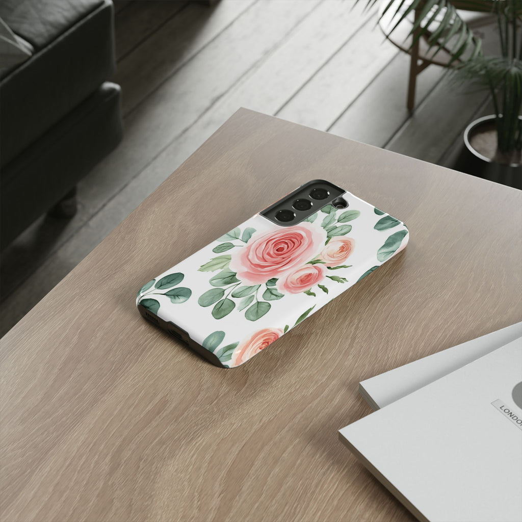 Delicate Watercolor Rose Case