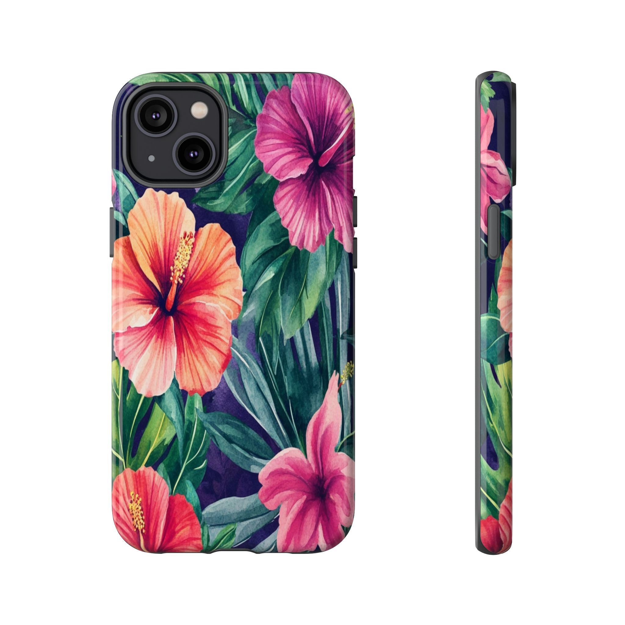 Navy Floral Watercolor